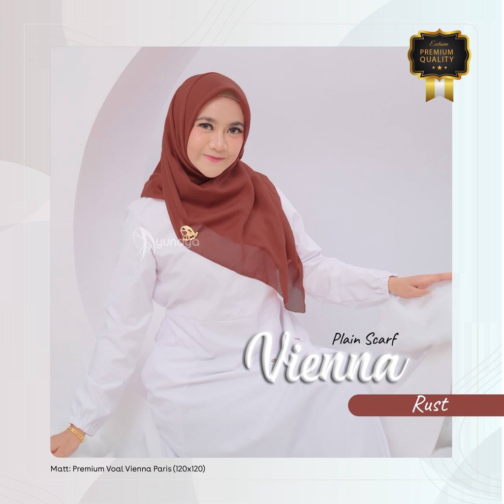 Jilbab Plain Scarf Vienna by Ayundya