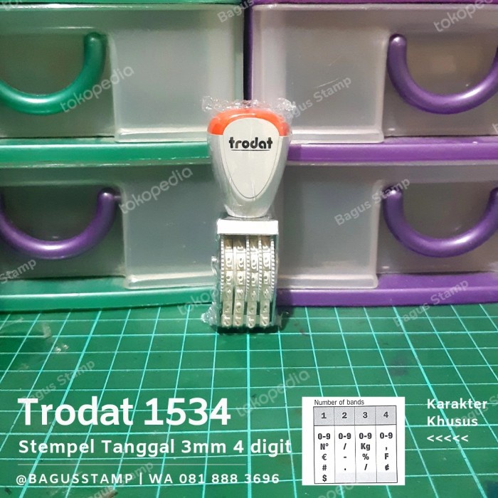 

Promo Stempel Manual Angka 4 Digit 3Mm Trodat 1534 Promo