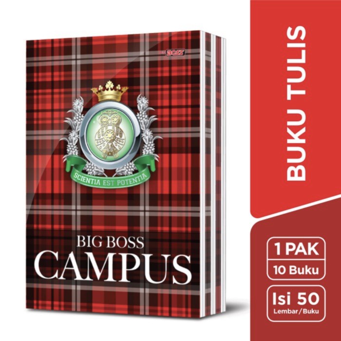 

(BISA COD) Buku Tulis Panjang Big Boss Campus 50 Lembar (isi 10pcs)