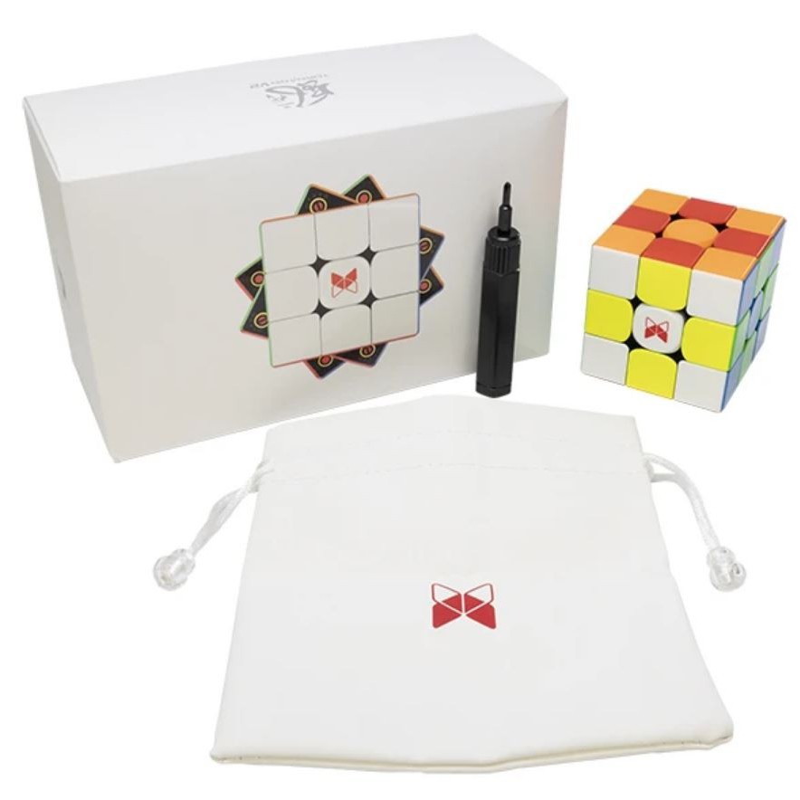 Rubik 3x3 QiYi 3x3 X-Man Design Tornado v2 3x3x3 Magnetic Stickerless v2M Xman tornado