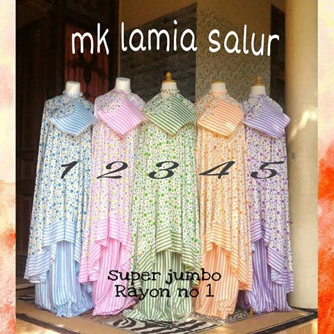 Mukena Lamia Salur Super Jumbo