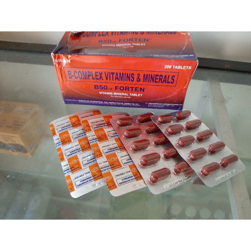 B-COMPLEX/B50 FORTEN Vitamin Harian Ayam Aduan.