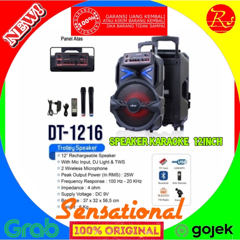 Speaker portable dat 1216 12inch