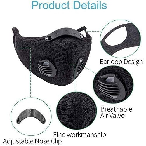 Masker KN95 Sport Mask Filter Carbon Masker Kesehatan Masker Kain Motif Masker Brukat Murah