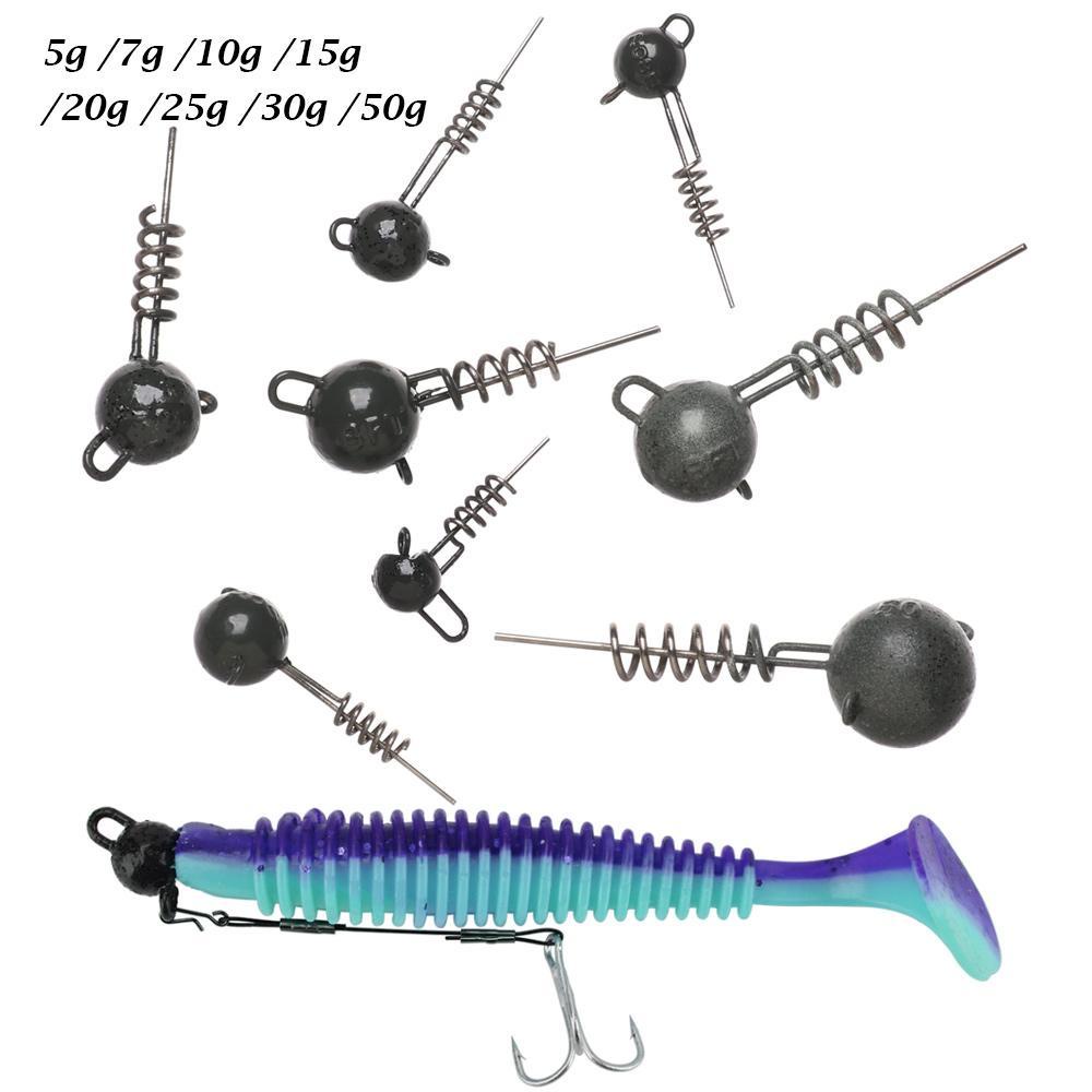 Chookyy 5g 7g 10g 15g 20g 25g 30g 50g Jig Head Sinkers Kualitas Tinggi Lembut Memikat Sambung Flexhead Baru