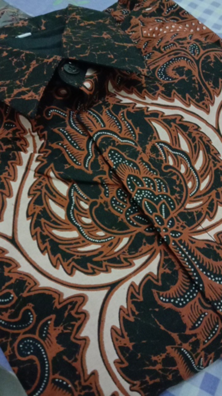 Batik Pria Lengan Panjang Lapis Furing Katun Primisima Batik Solo