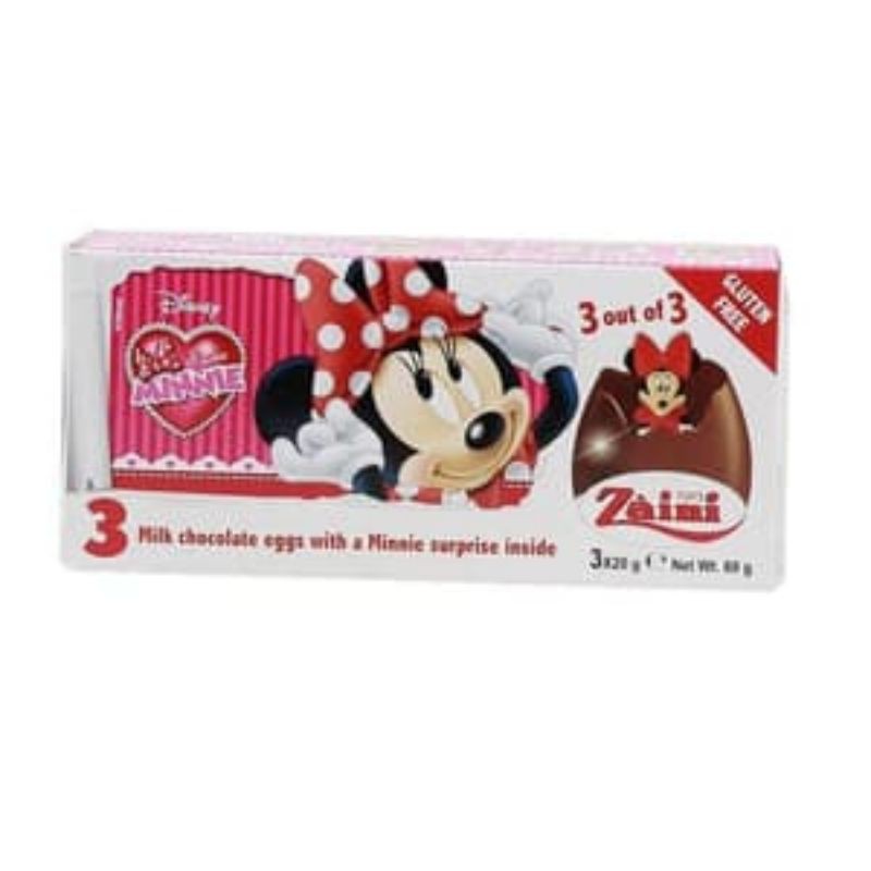 

ZAINI MINNIE CHOCO EGGS 3X20 GR