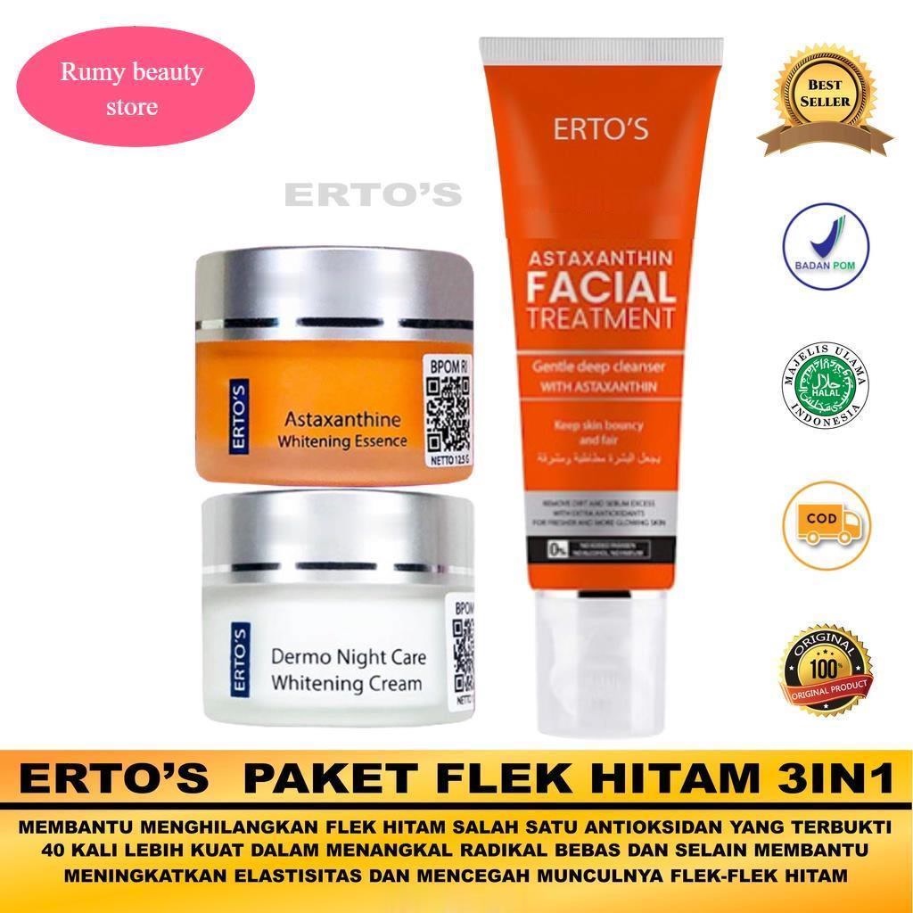 Jual Paket Ertos Flek Bintik Hitam Dan Wajah Kusam 3in1 ( FACIAL ...