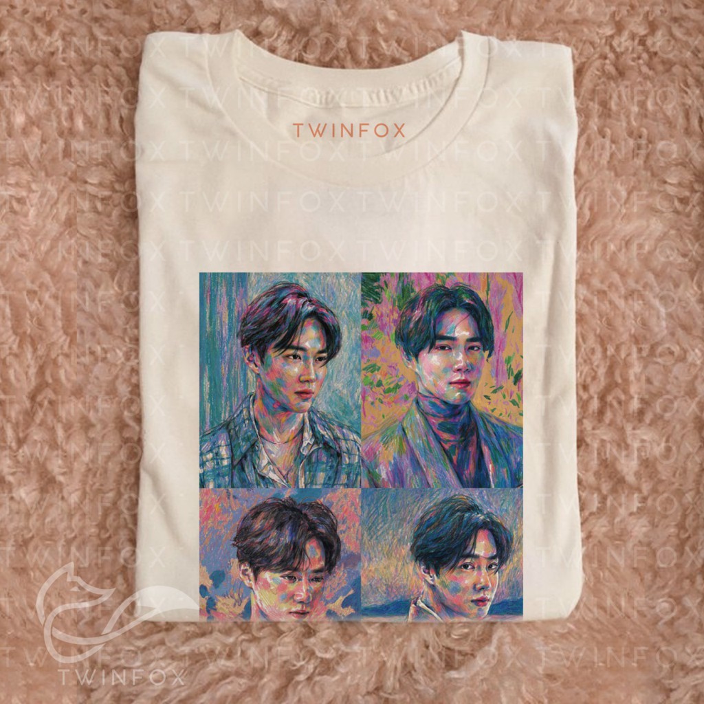 Kaos Kpop Unisex Suho Let's Love Photo