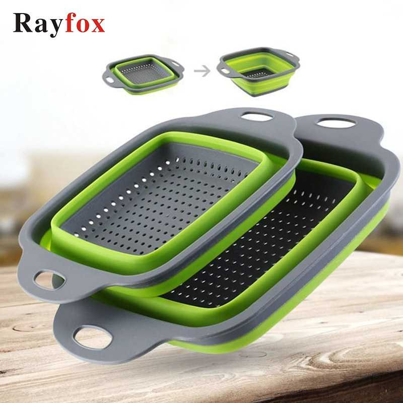 FatihShop Rayfox Keranjang Saringan Lipat Drain Basket Collapsible - DP0155