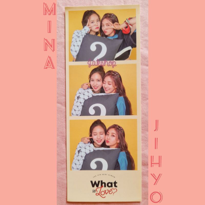 OFFICIAL TWICE MINA JIHYO STICKER KPOP WHAT IS LOVE W.I.L