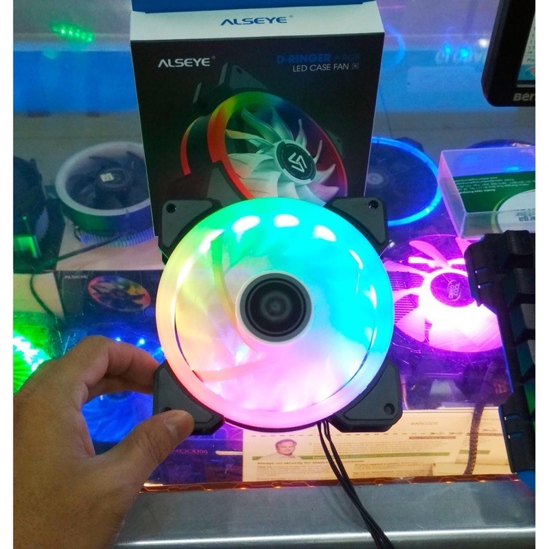 Fan Casing 12cm Alseye D-Ringer with 15 LED Auto RGB Fan Case DRinger