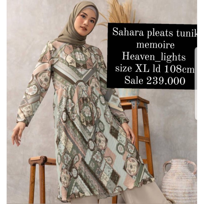 sahara pleats tunik heaven lights