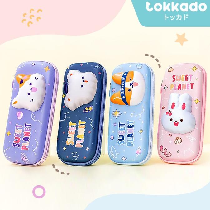 

Office & Stationery | Alat Tulis | Tokkado Sweet Planet Squishy Pencil Case Kotak Pensil Anak Unik Lucu | Best Seller