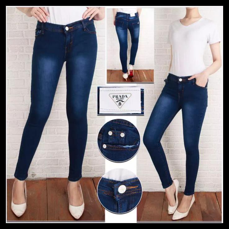 jeans prada navy