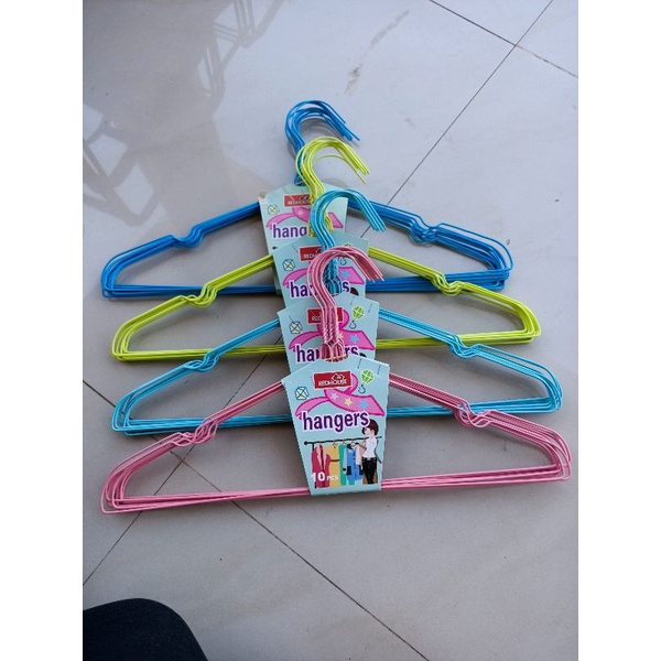 gantungan hanger kawat lapis plastik red house gantungan baju kawat lapis coating / hanger kawat polos anti karat