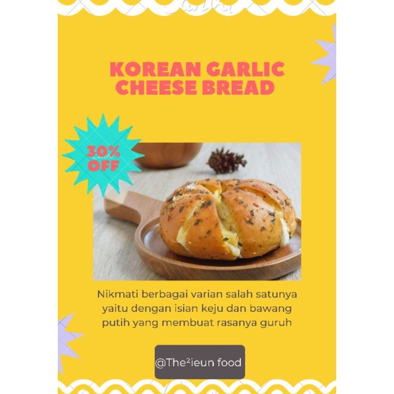 

koreaan garlic cheese bread