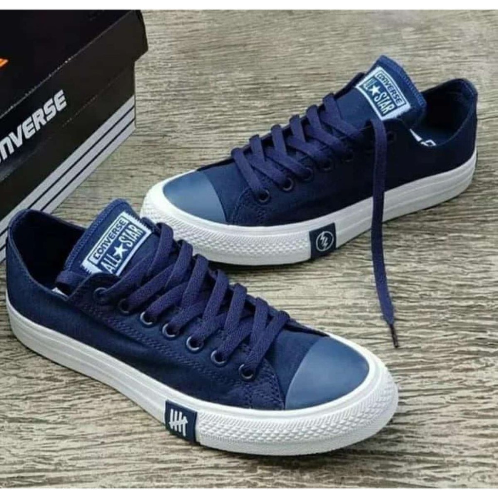 Sepatu Converse CT All Star Fashion Skull Bones Navy Blue High Original Premium Made In Vietnam BNIB