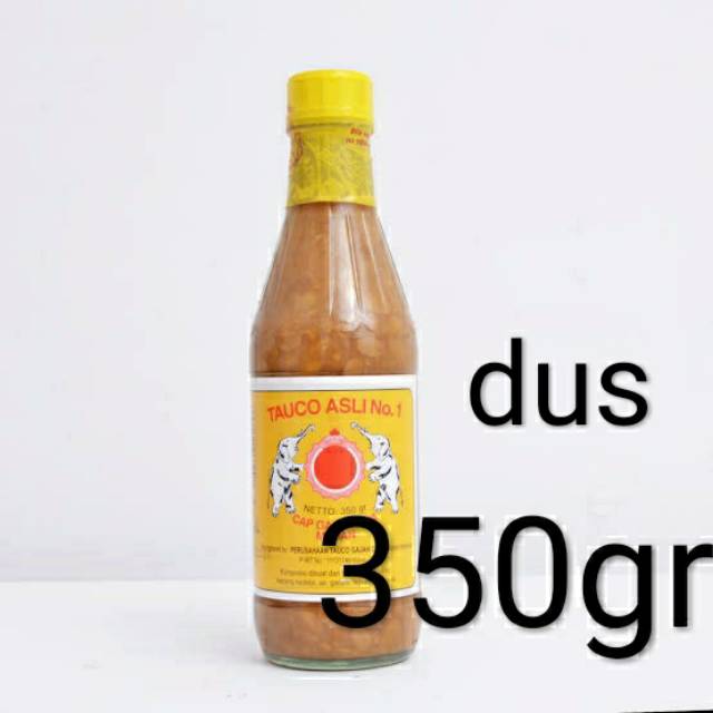 

Tauco cap gajah dua 350gr per dus