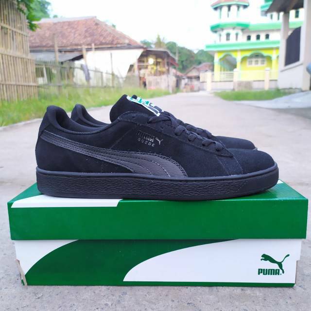 Sepatu puma Suede full black original Made in Indonesia