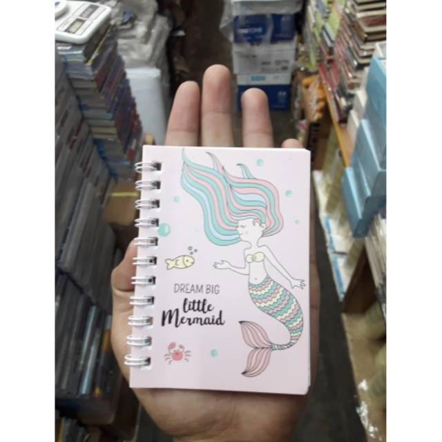 

Notes karakter Unicorn Mermaid unik ukA7 isi 4 pcs