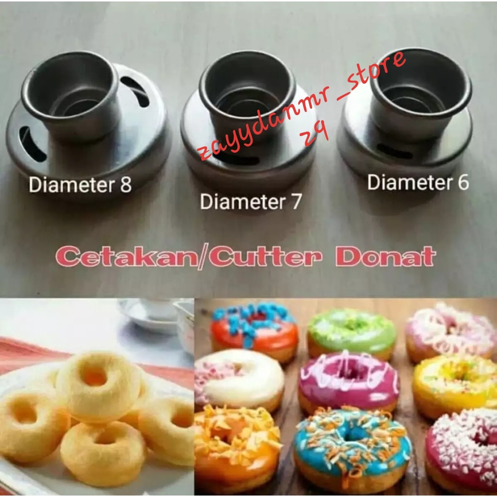 1SET 3PCS DONAT A.B.C CETAKAN KUE DONAT PRESS TANPA SAMBUNGAN HARGA GROSIR MURAH