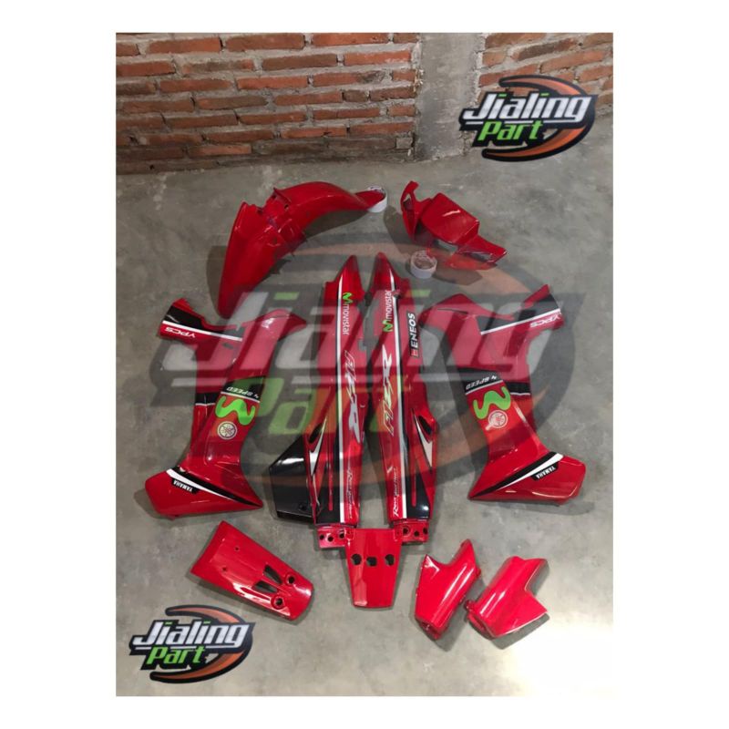 Cover body halus Fiz R movistar merah body Yamaha Fiz R movistar merah