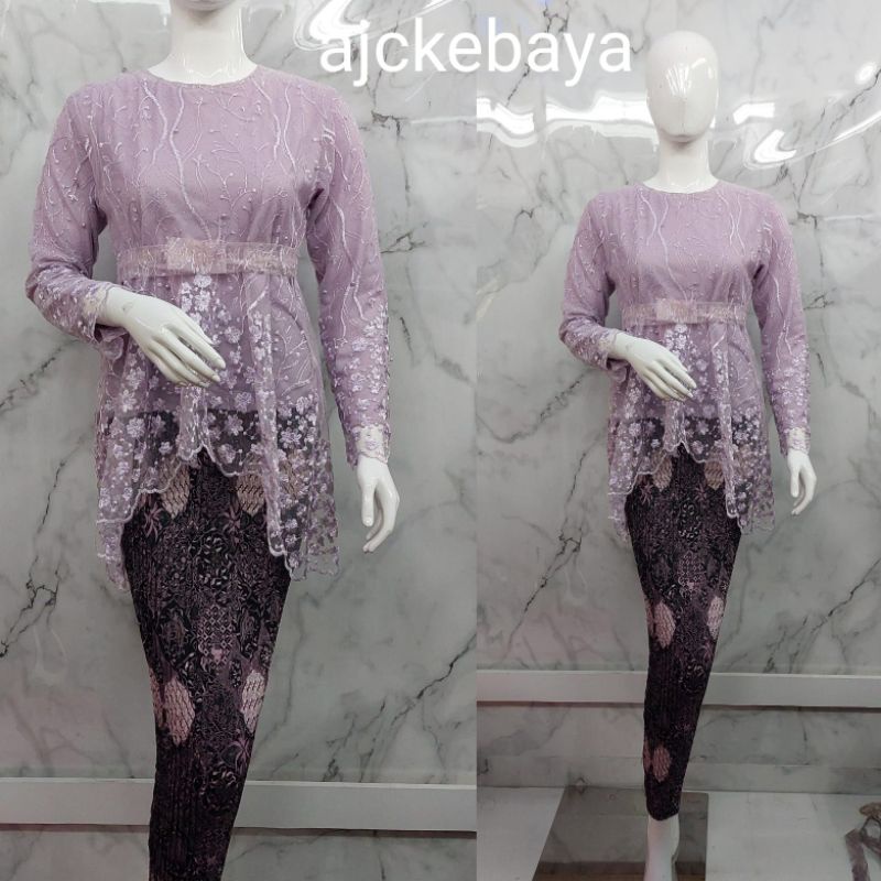 Kebaya Tille/ Andin Pita/Kebaya Modern/Kebaya Terbaru/Setelan Kebaya Tille/Kebaya Bali/ Set Kebaya-5