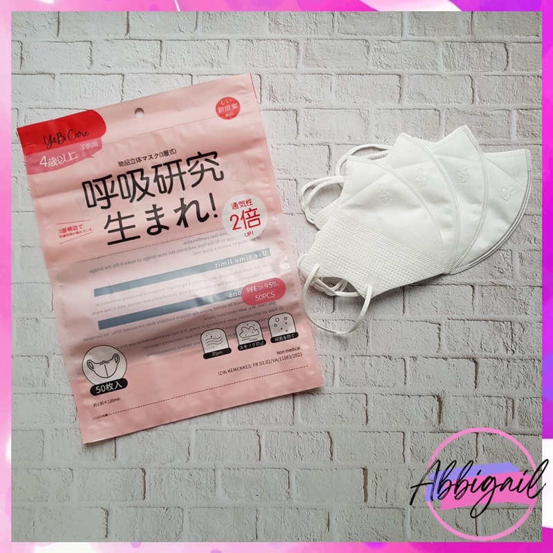 𝘈𝘉𝘎✰ Masker DuckBill Anak Careion Putih Hitam / Masker Duck Bill Hitam Putih Kids 3ply isi 50 pcs / Masker Duckbill Anak Motif Karakter 3 PLY 1035