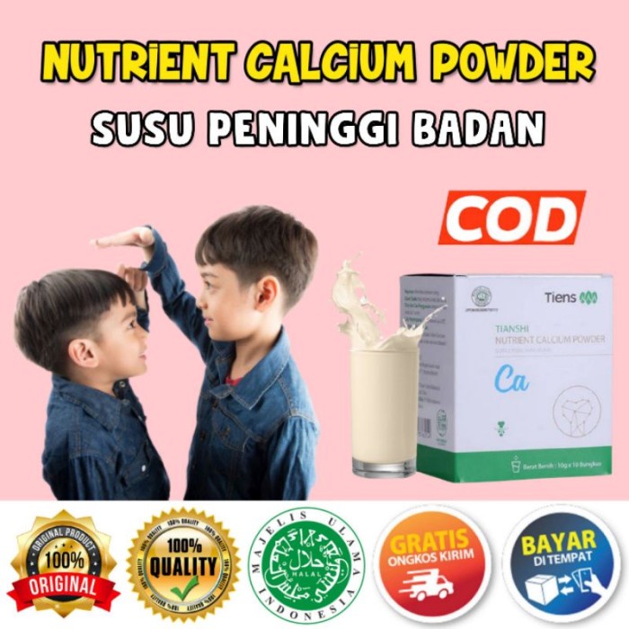 

TERLARIS SUSU KALSIUM PENINGGI BADAN | PENAMBAH TINGGI BADAN |