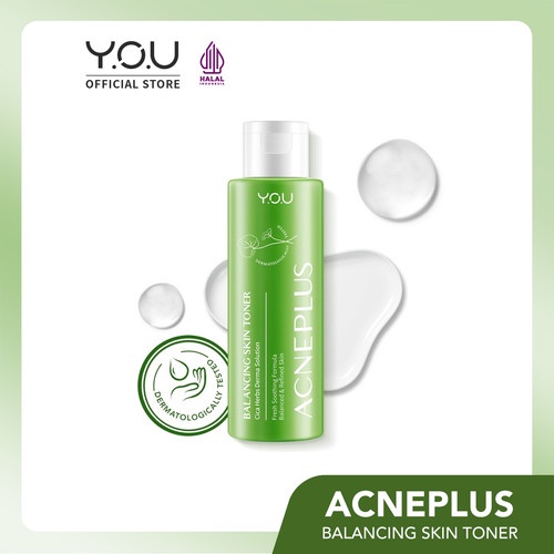 YOU Acne Plus Cica Herbs Derma Solution | ACNEPLUS Toner Spot Care Serum Moisturizer BPOM