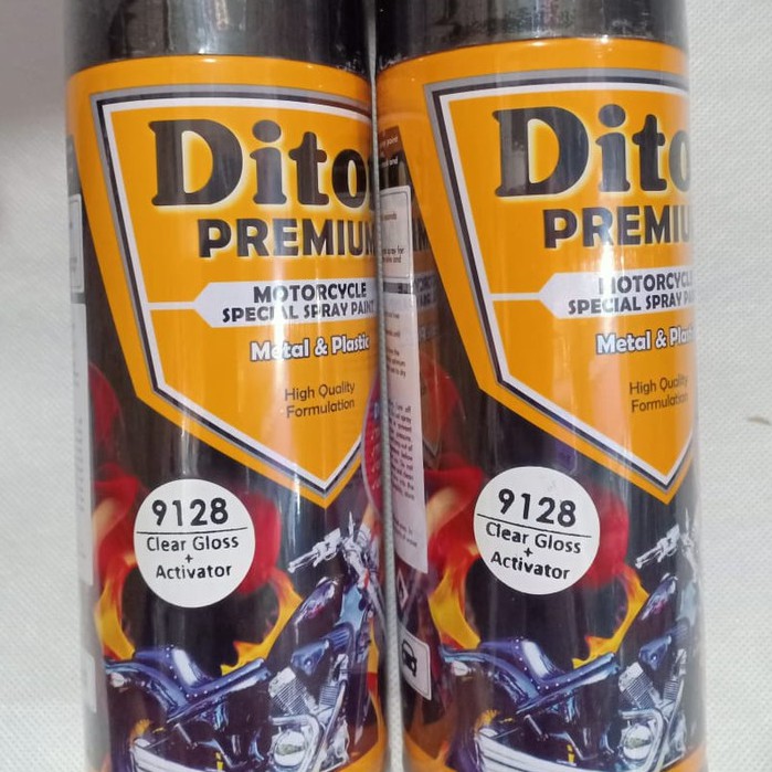 Pilok Cat Pilox DITON Premium 9128 Clear Gloss + Activator / Clear Glossy / Pernis Mengkilap (400cc)