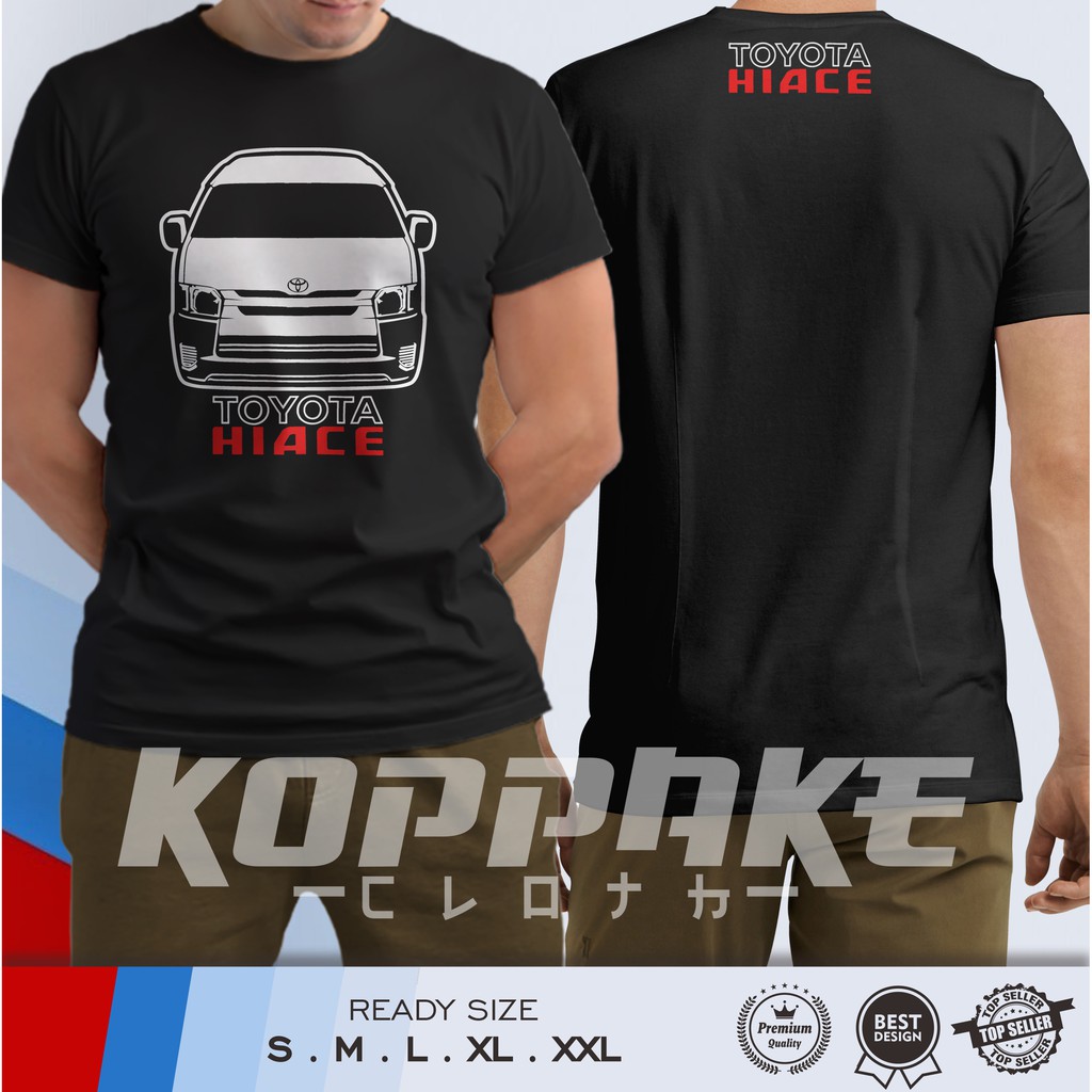 Kaos Mobil Toyota Hiace Van v2 Baju Otomotif
