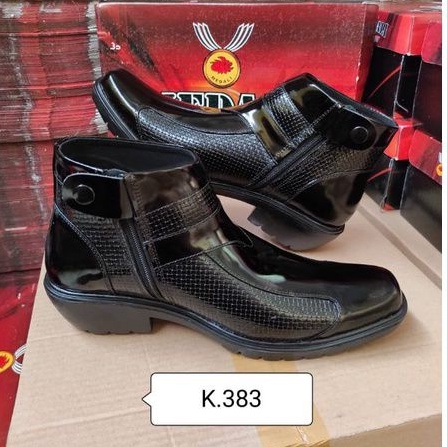 Sepatu Kulit PDH pria boots polri TNI security guard PNS sepatu Kerja formal Tampil lebih keren