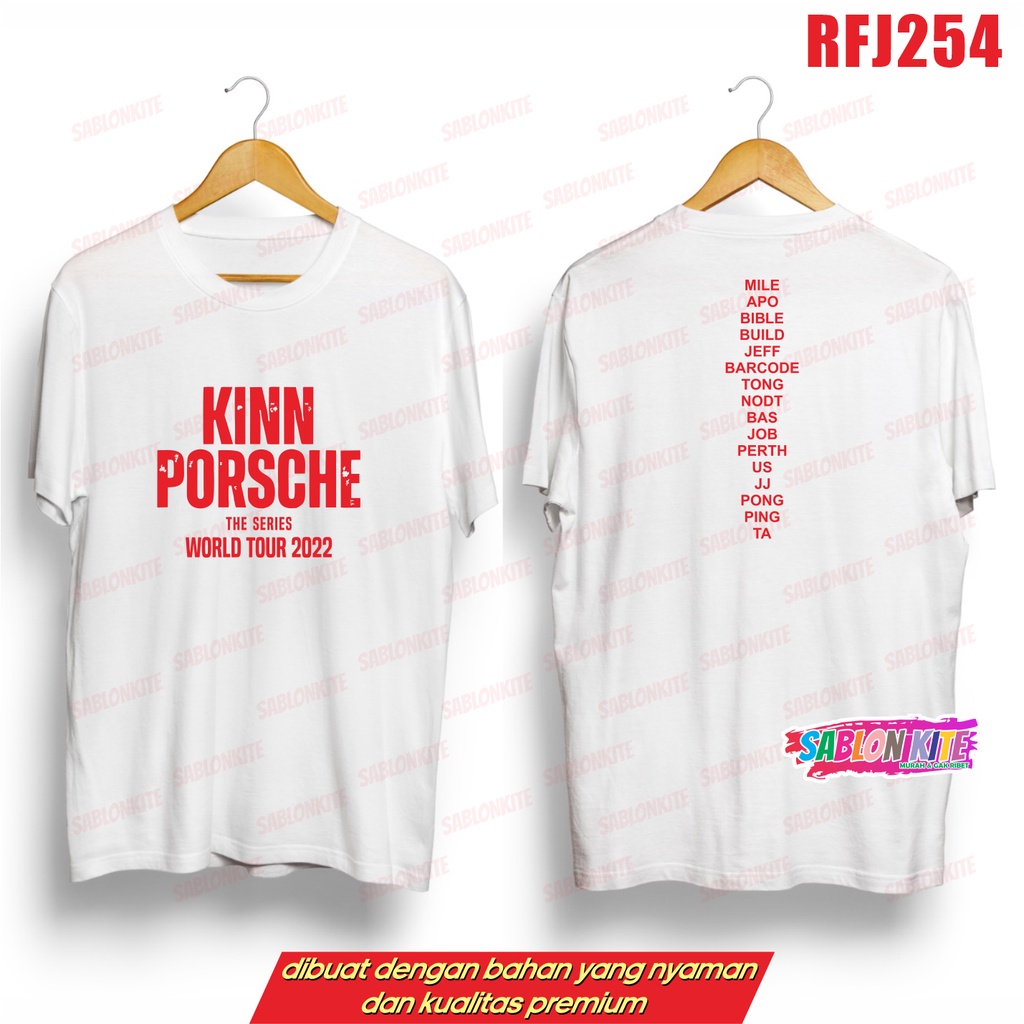 MURAH!!! KAOS THAILAND KINN PORSCHE RFJ254 SABLON DEPAN BESAR KINNPORSCHE