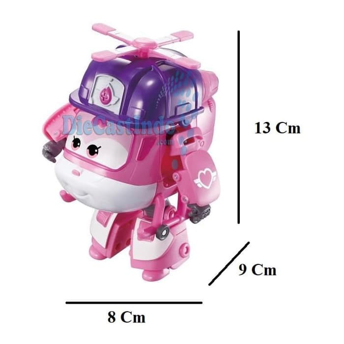 dct468 Super Wings Transforming Rescue Dizzy Original Auldey Besar