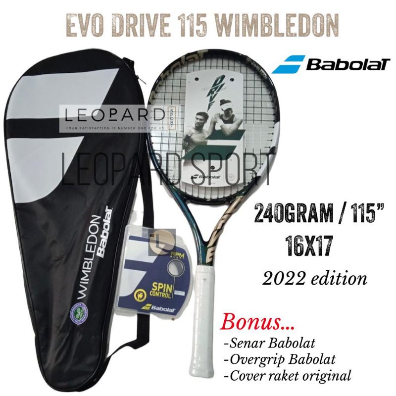 Raket Tenis Babolat Evo Drive 115 Wimbledon 240g / Tennis Racket
