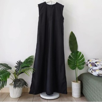 (BISA COD) INNER DRESS ABAYA | DALAMAN GAMIS BUSUI FRIENDLY | SIZE S M L XL XXL