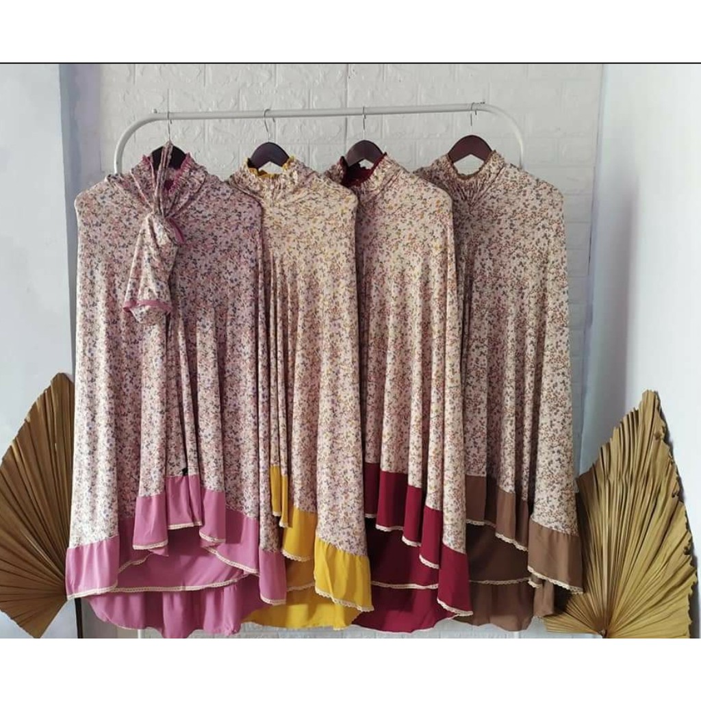 Mukena Dewasa, Mukena Adem, Mukena dengan Motif Cantik Bahan Lembut Premium