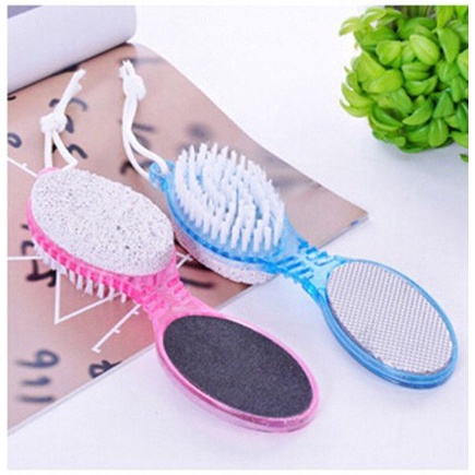 Pedicure Paddle Bush 4 Step in 1 Sikat Perawatan Kulit Kaki Kuku Penghalus Tumit Kasar Manicure Manicur Pedikur