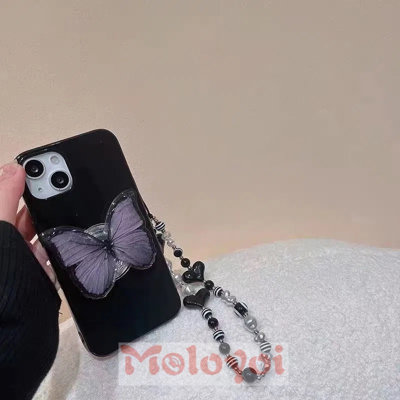 Casing IPhone 14 11 13 12 Pro Max 7Plus 8Plus XR 7 8 X XS Max Motif Butterfly Shockproof