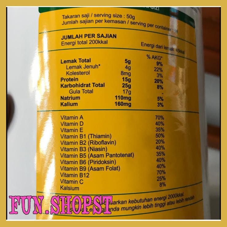 

APPETON WEIGHT GAIN SUSU UNTUK GEMUK RASA VANILLA (DEWASA) - 900 GRAM