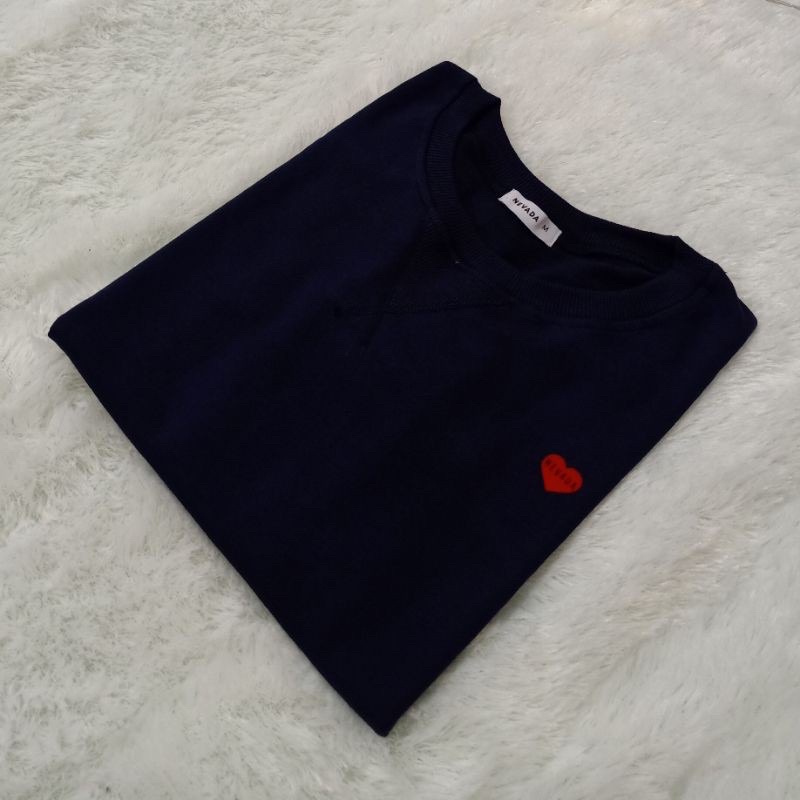 SWEATER NEVADA CEWEK POLOS // Sweater Oversize-Navy