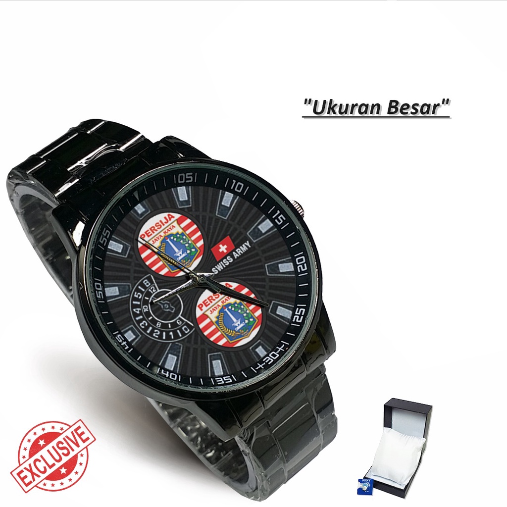 Jam Tangan Rantai Couple Logo PERSIJA (Cool)