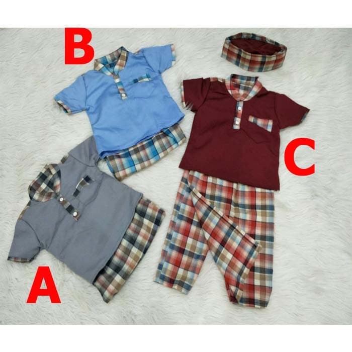 TERMURAAHHH Baju Koko Sarung Anak Setelan Baju Muslim Anak Laki Laki Bagus
