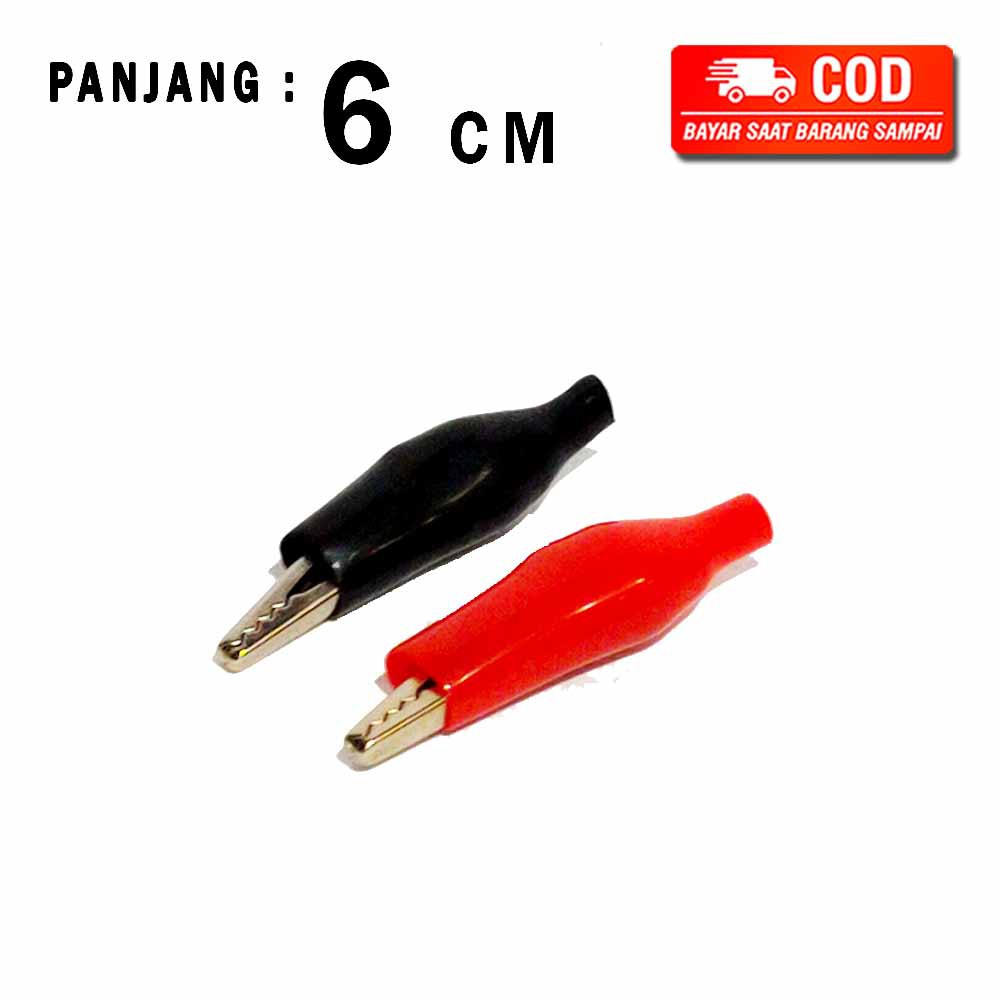 JEPITAN JEPIT KLIP BUAYA SEDANG BATERAI / CLIP BATTERY AKI ACU