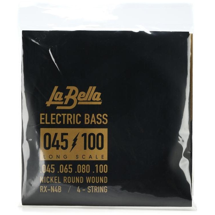 La Bella RX-N4B RXN4B Nickel Round Wound Bass String 45-100