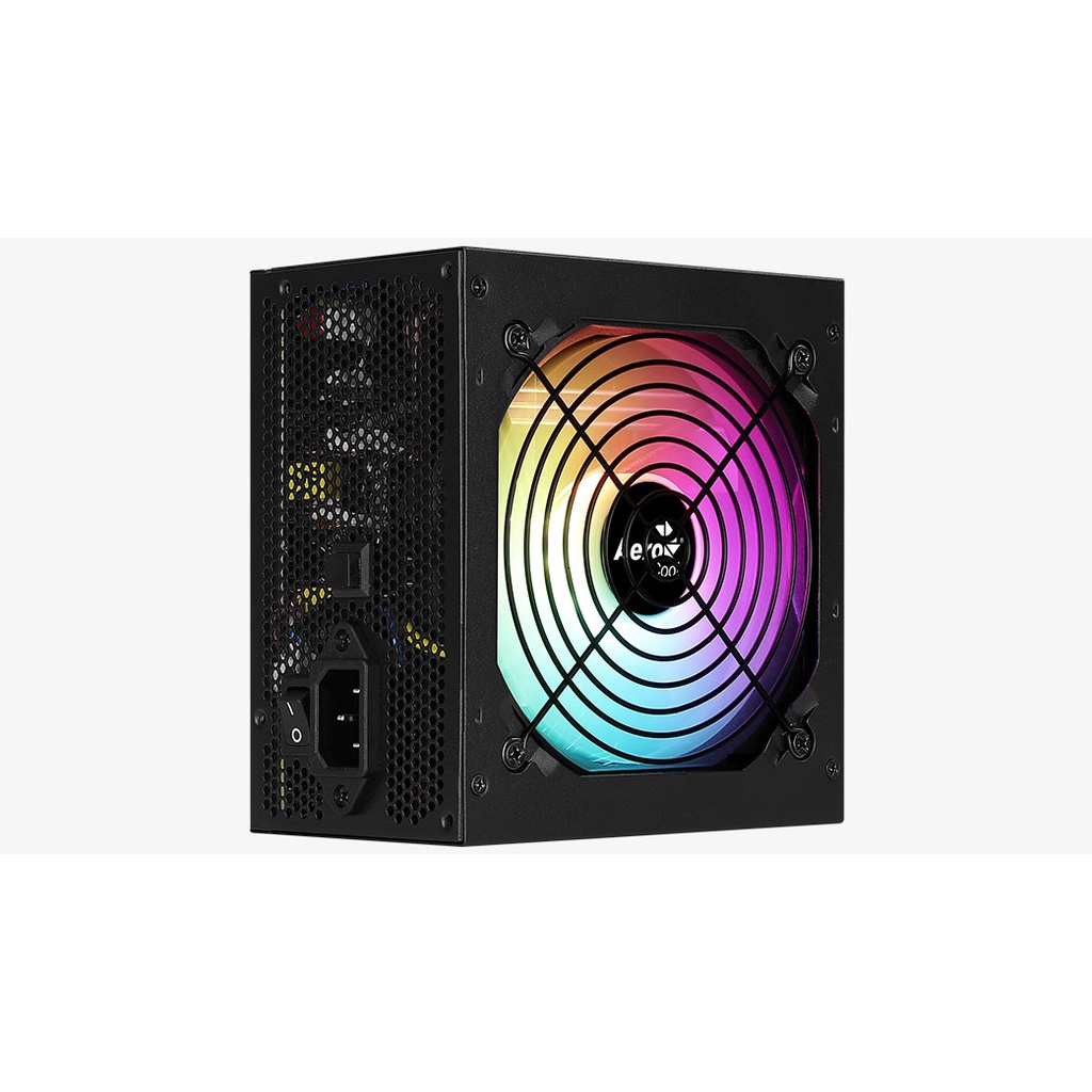 Aerocool KCAS 650W ARGB Fan - 650Watt 80+ Plus Gold Flat Power Supply TOP