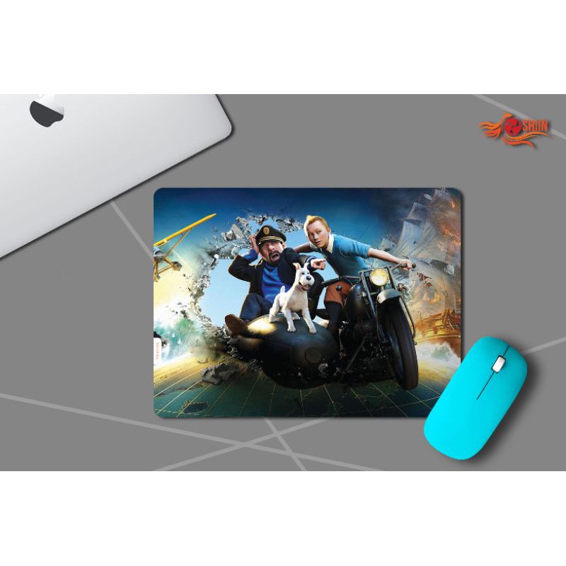 

MOUSEPAD 23X31 CM TEMA ANIMASI KELUARGA THE ADVENTURE OF TIN TIN TIPE 01