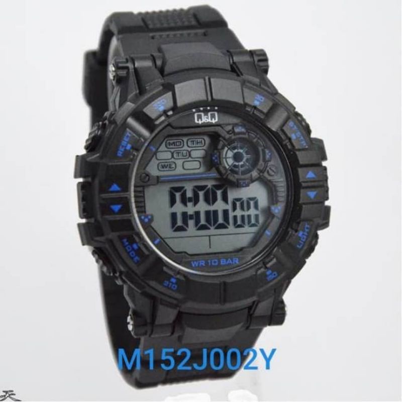 Jam Tangan Digital Pria Q&amp;Q QnQ QQ Asli Original M152 M152J